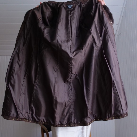 SOLD ✨ please do not purchase ✨Y2K Willi Smith boho brown suede leather coat - Picture 8 of 12